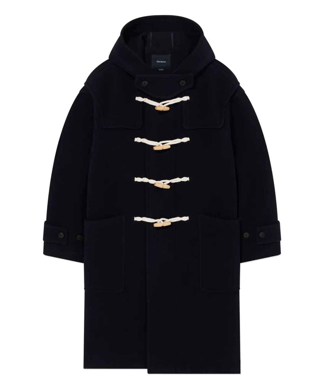 커버낫 울 후드 더플코트 상품이미지1