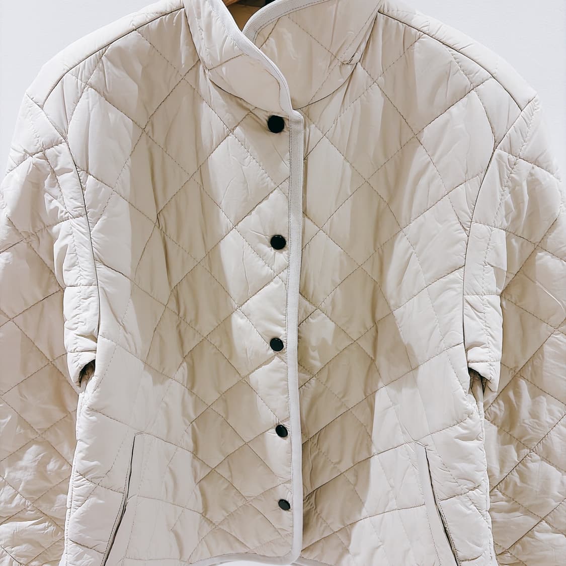 (정품/새상품) 제임스펄스 여성 퀼팅 스냅 자켓 클라우드 상품이미지2