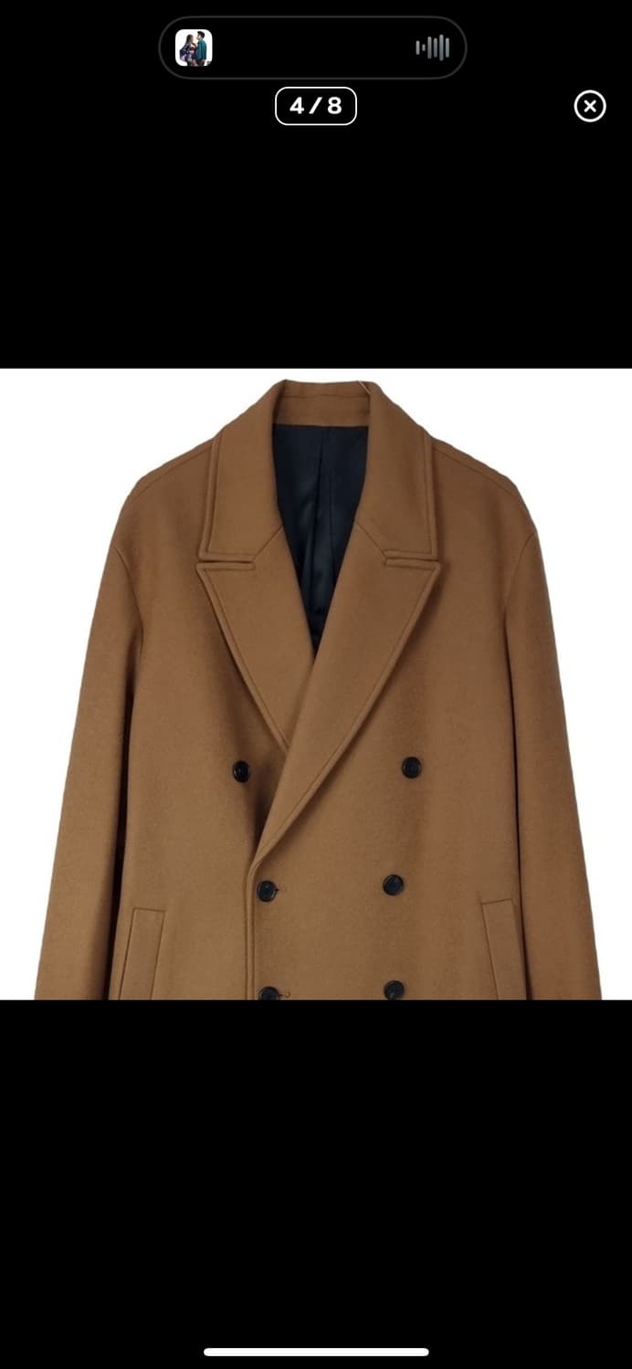 coor (쿠어) 카멜 mtr 더블 롱코트 s (L추천) 상품이미지4