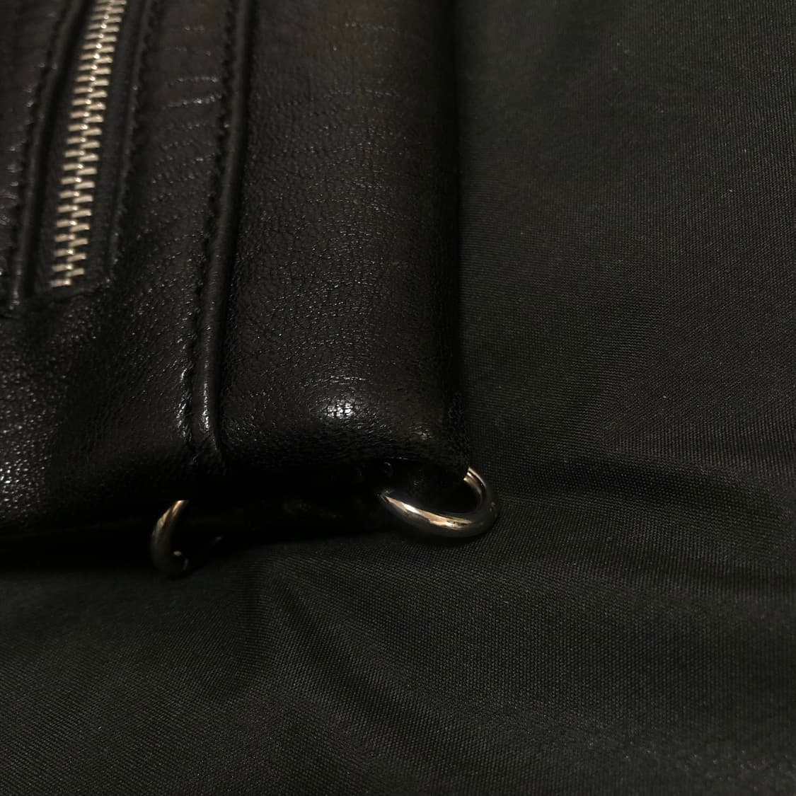 ASH 아쉬 스터드 피어스 트리밍 리얼 레더 클러치 빈티지 갸루 펑크 상품이미지7