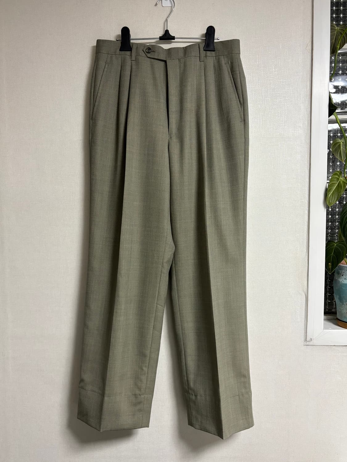 크리스챤 디올 투턱 슬랙스 카키 상품이미지1