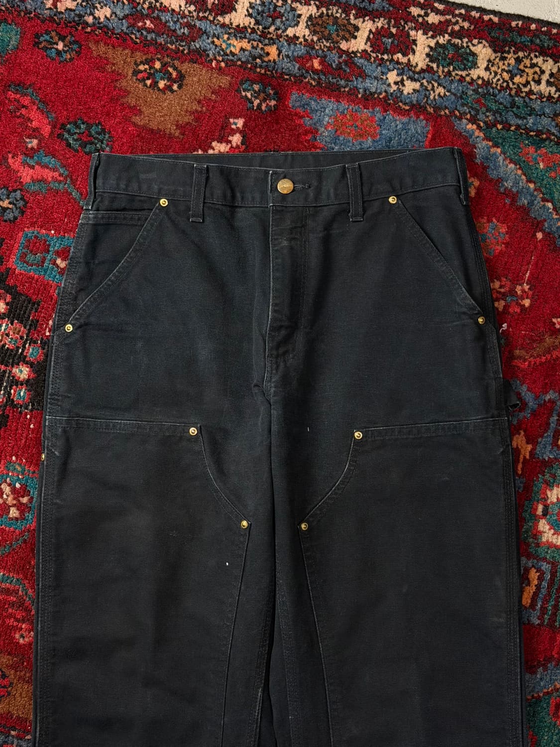OG USA Made 칼하트 더블니 블랙 칼하트 B01 썩블니 상품이미지5