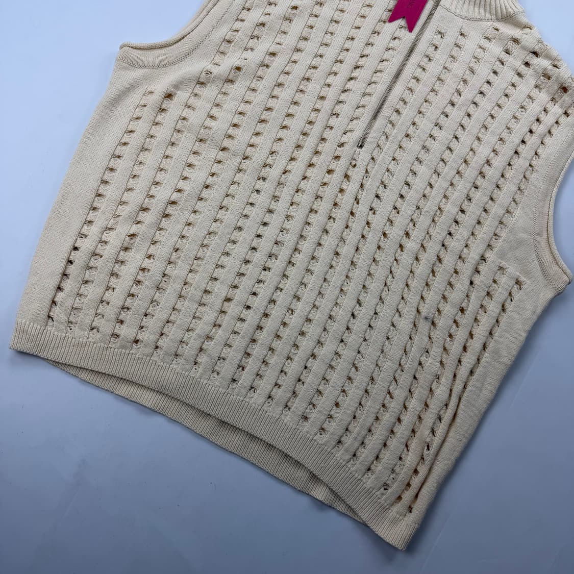 우마뭉 오가닉코튼 하프집업 니트 베스트 상품이미지4