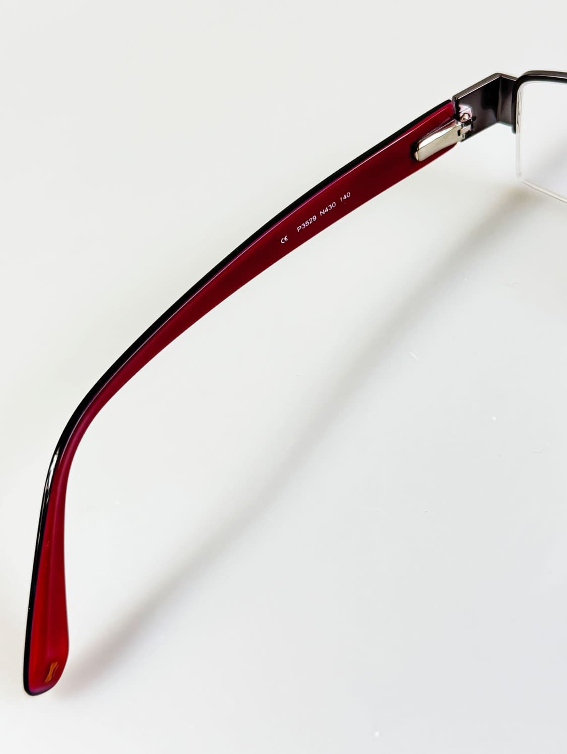 90s EDEN PARK 스퀘어 건메탈 반무테 빈티지 안경 상품이미지7