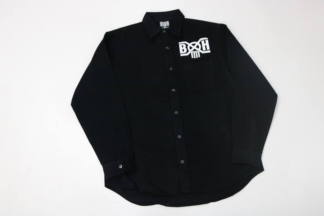 BOUNTY HUNTER 바운티 헌터 BxH 빅로고 블랙 워크 셔츠 L 상품이미지3