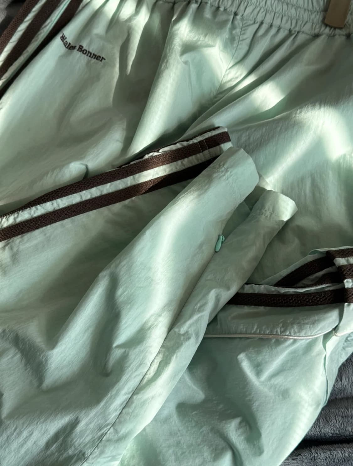 아디다스 x 웨일즈보너 트랙 팬츠 클리어 민트 M 상품이미지3