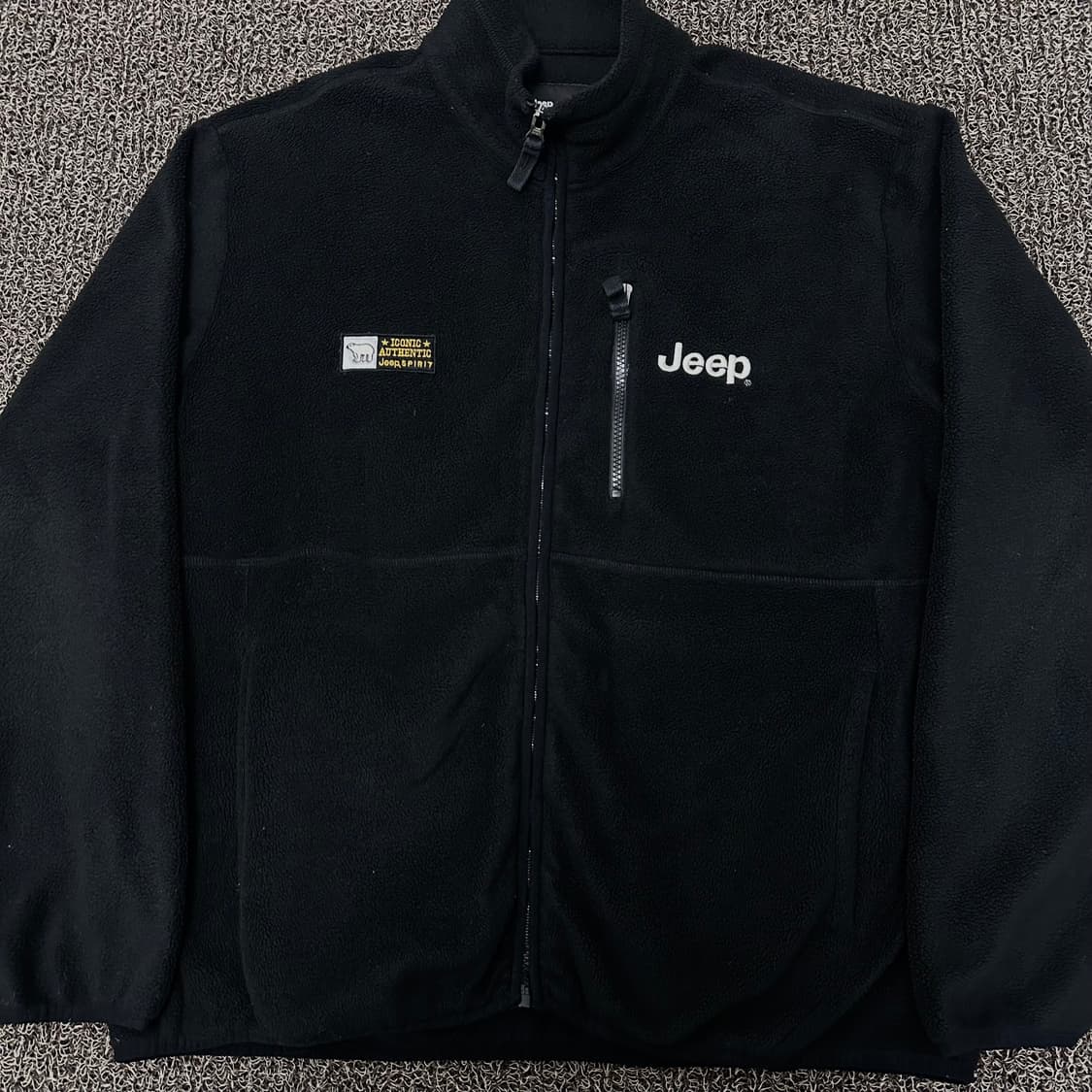 Jeep 지프 후리스 집업 자켓 블랙 110(2XL) 상품이미지2