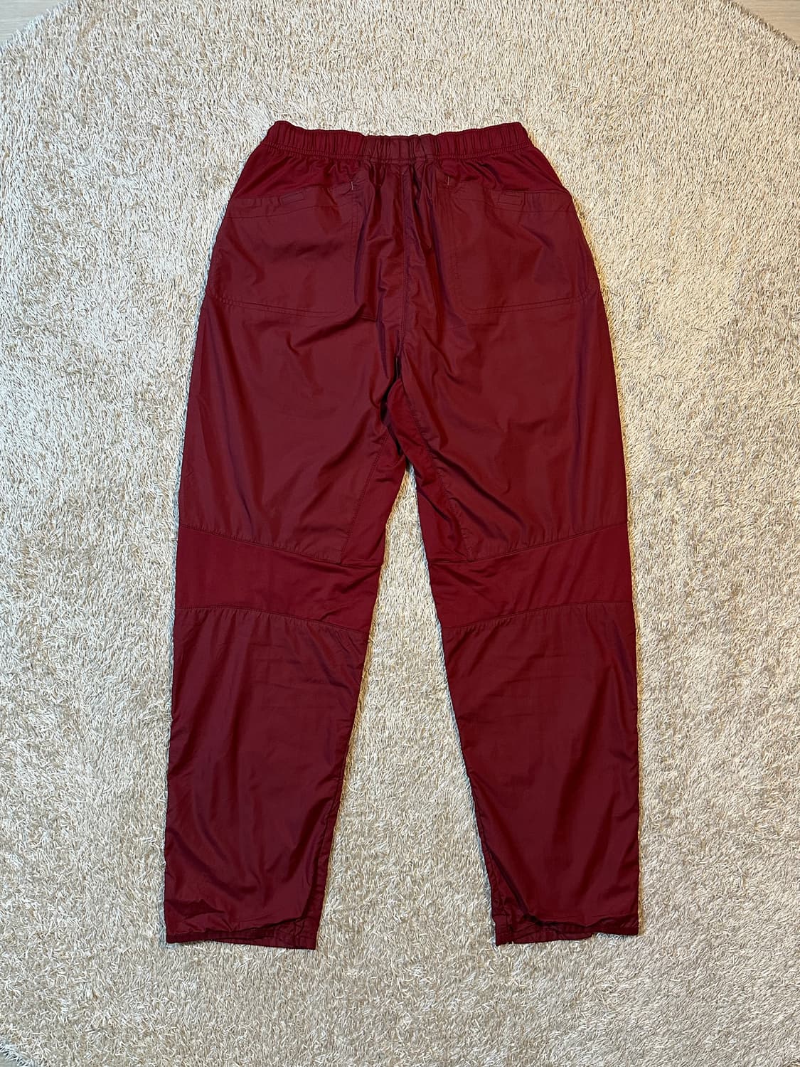 00's 나이키 올드스쿨 스우시 나일론 트랙팬츠 버건디 상품이미지3