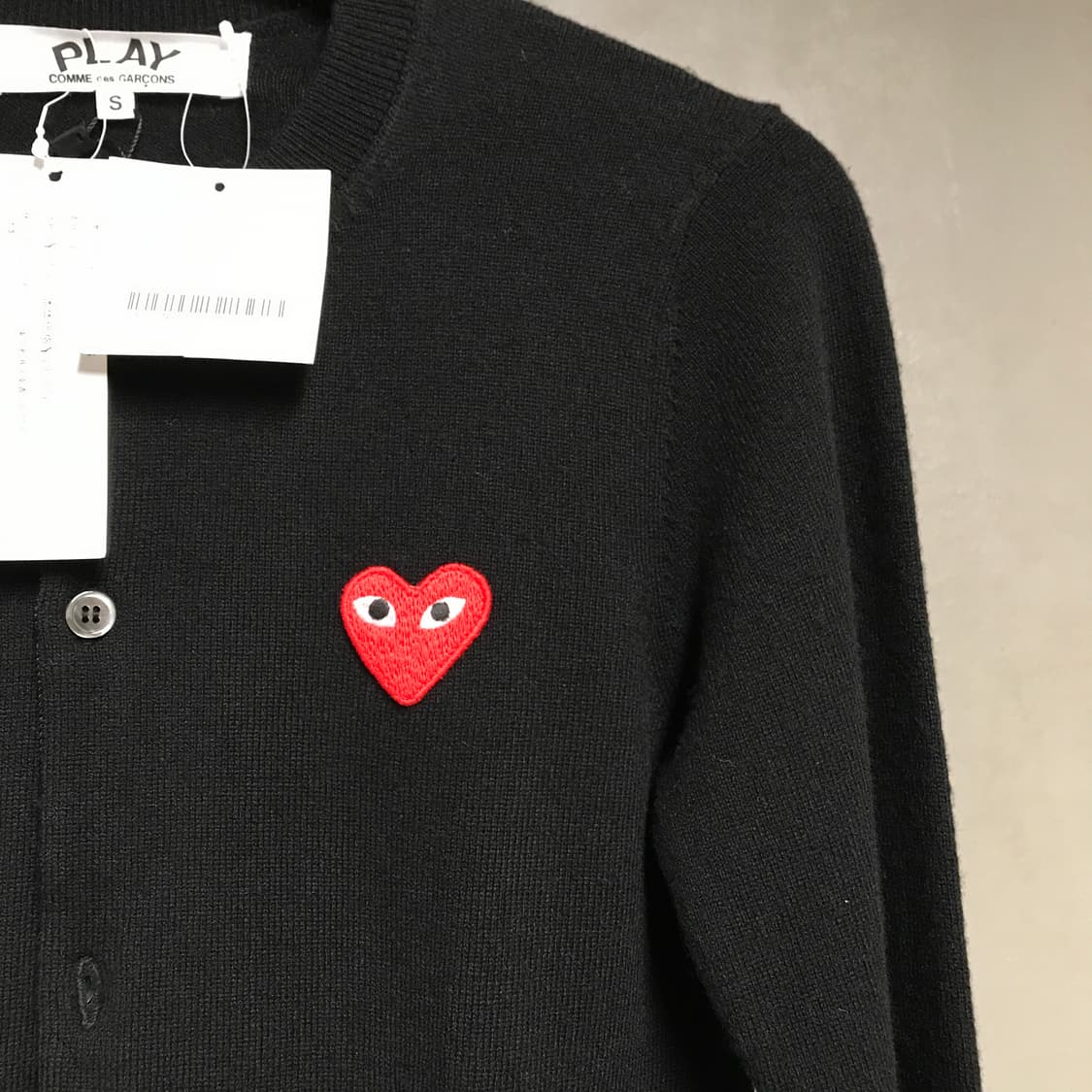 꼼데가르송 블랙 가디건 새상품 S(W) 상품이미지4