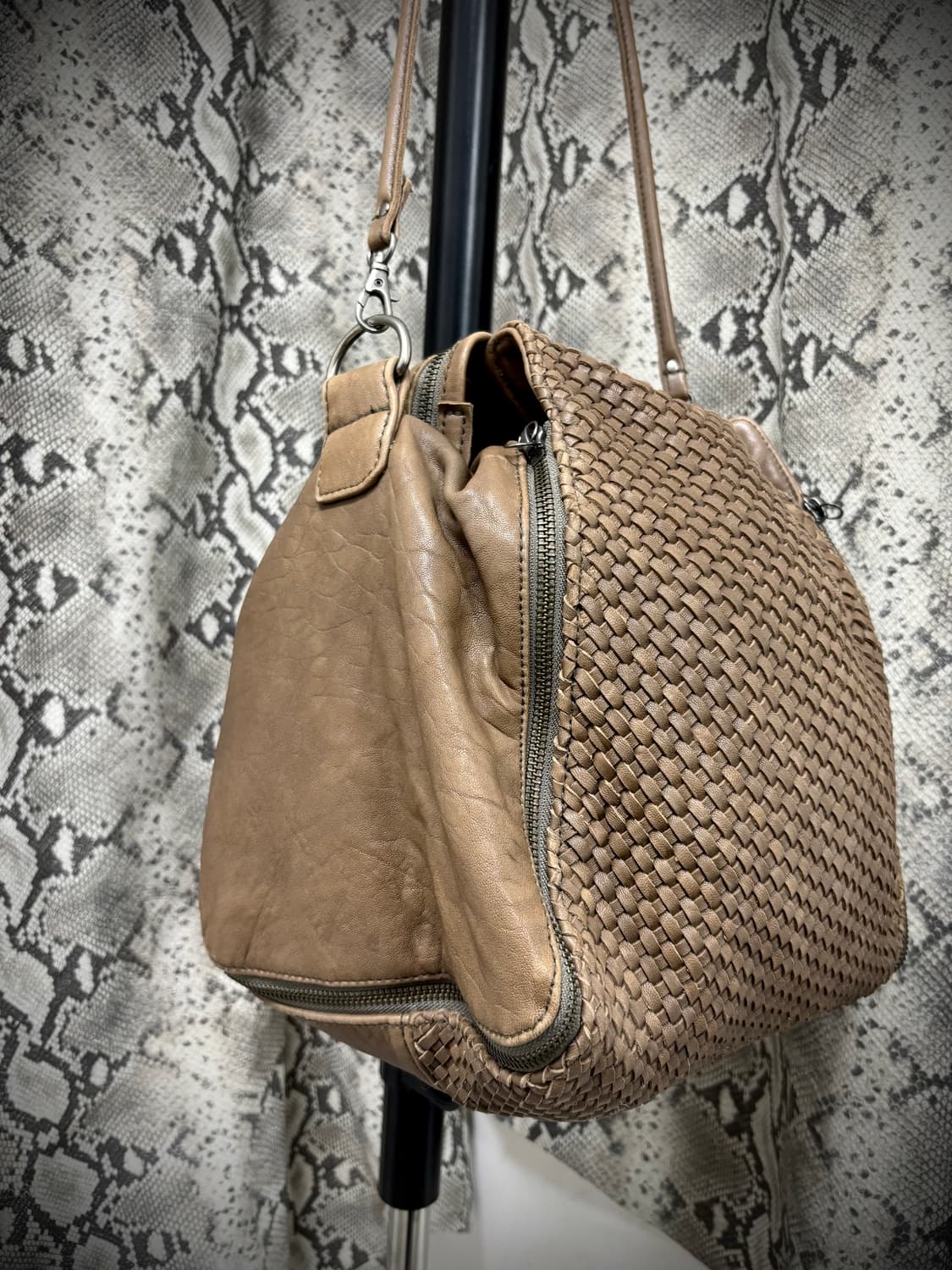 [Y2K Made in italy] Lamb Skin Zip Detail 상품이미지2