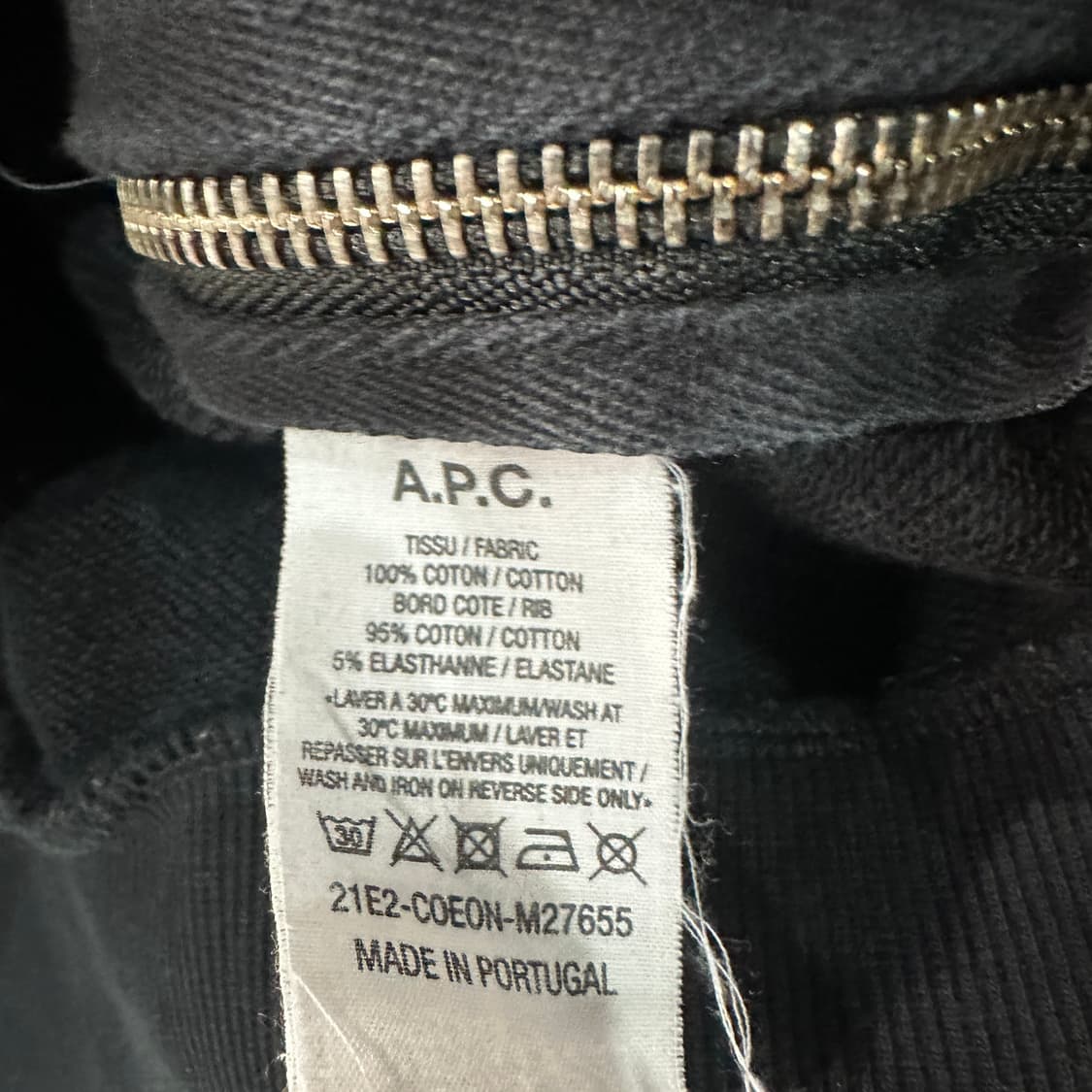 APC sacai 아페쎄 사카이 지퍼후드 xxs 상품이미지5