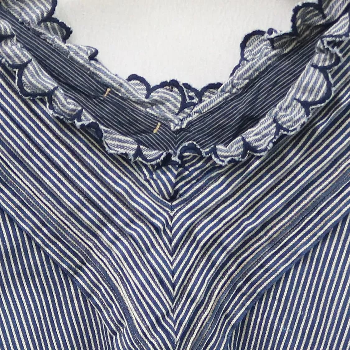 45RPM 데님 러플 블라우스 66218 상품이미지5