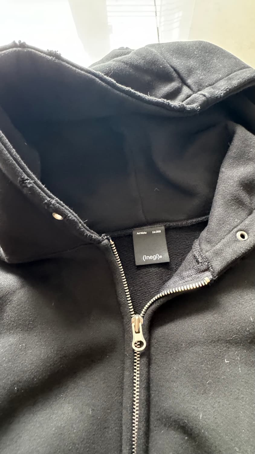 이네기 블랙 후드집업 바지세트 상품이미지5