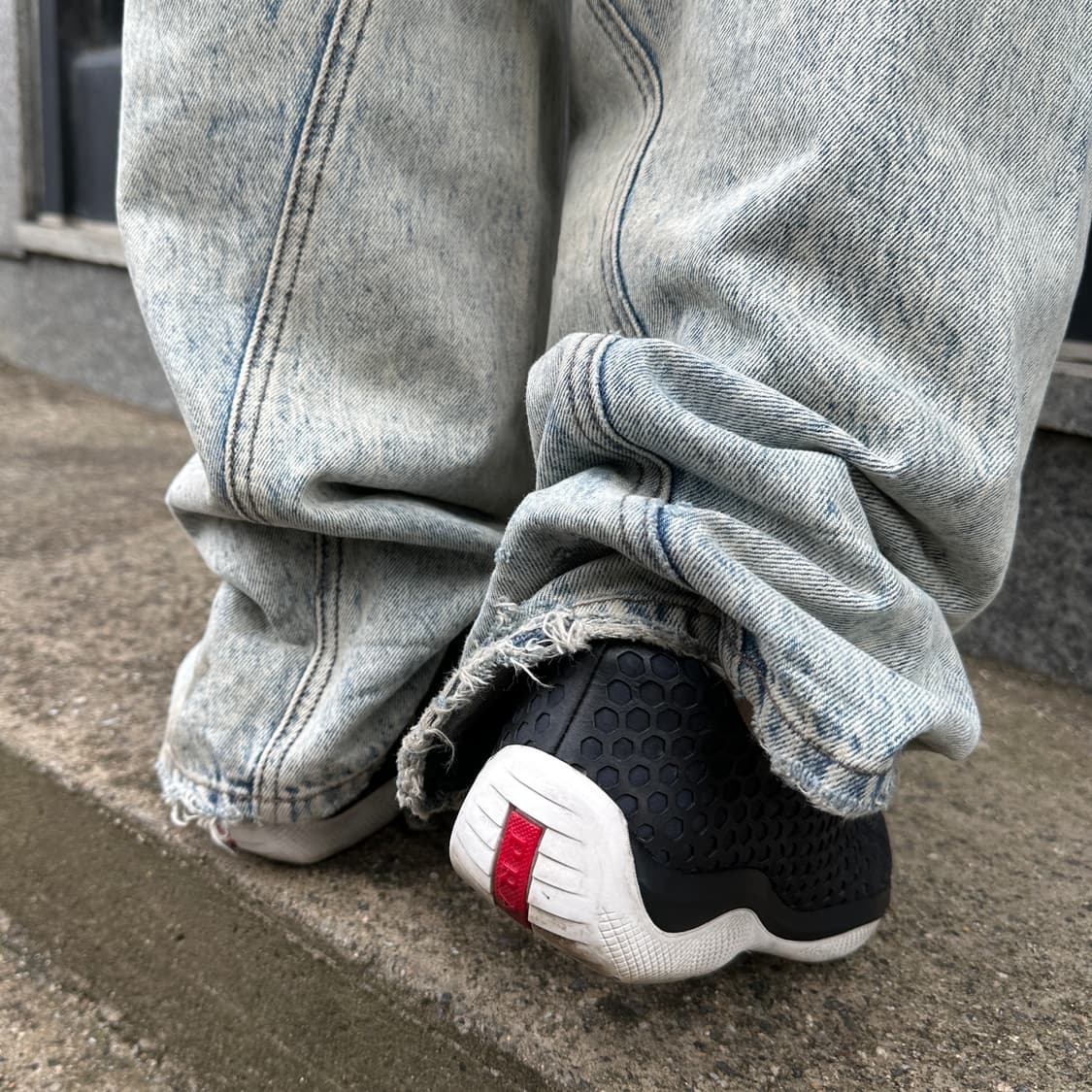 00s 빈티지 프라다 스포츠 가죽 스니커즈 상품이미지10