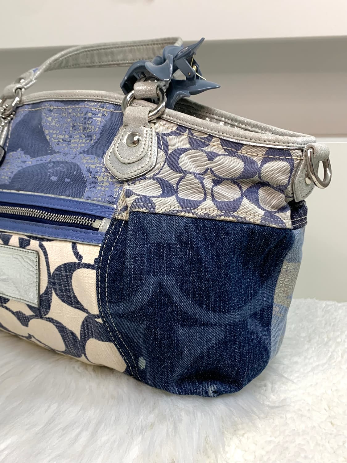 코치 패치워크 데님 토트백 y2k 상품이미지3