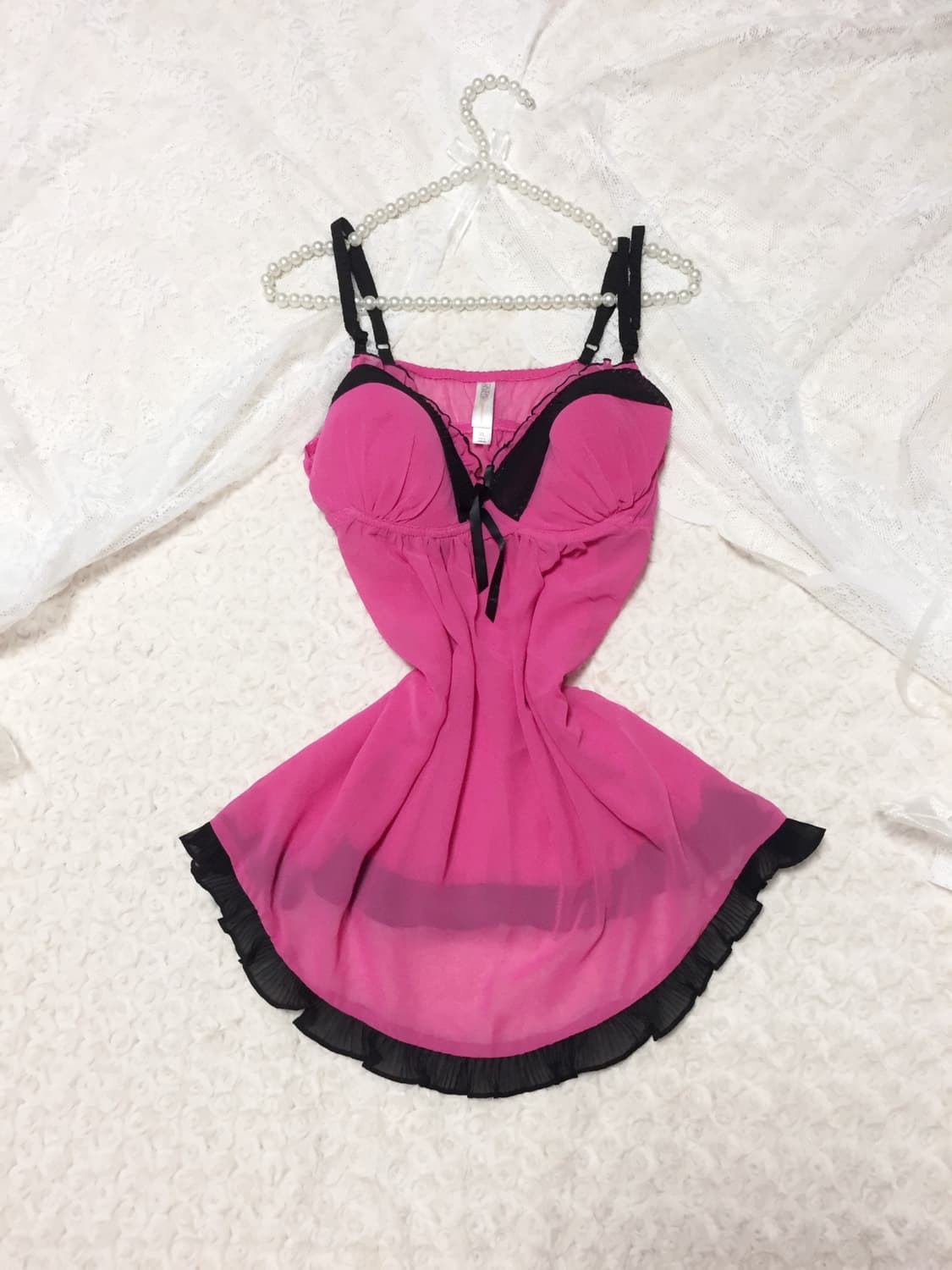 빈티지 로미오와 신데렐라 미쿠st 블랙핑크 캐미솔 상품이미지2