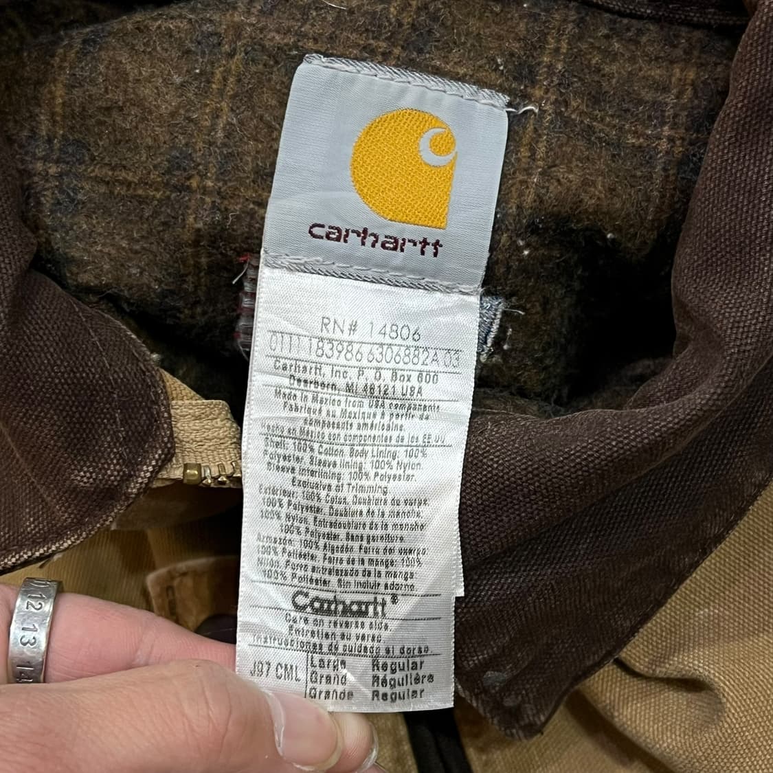  칼하트 j97 디트로이트 자켓 y14310 상품이미지9