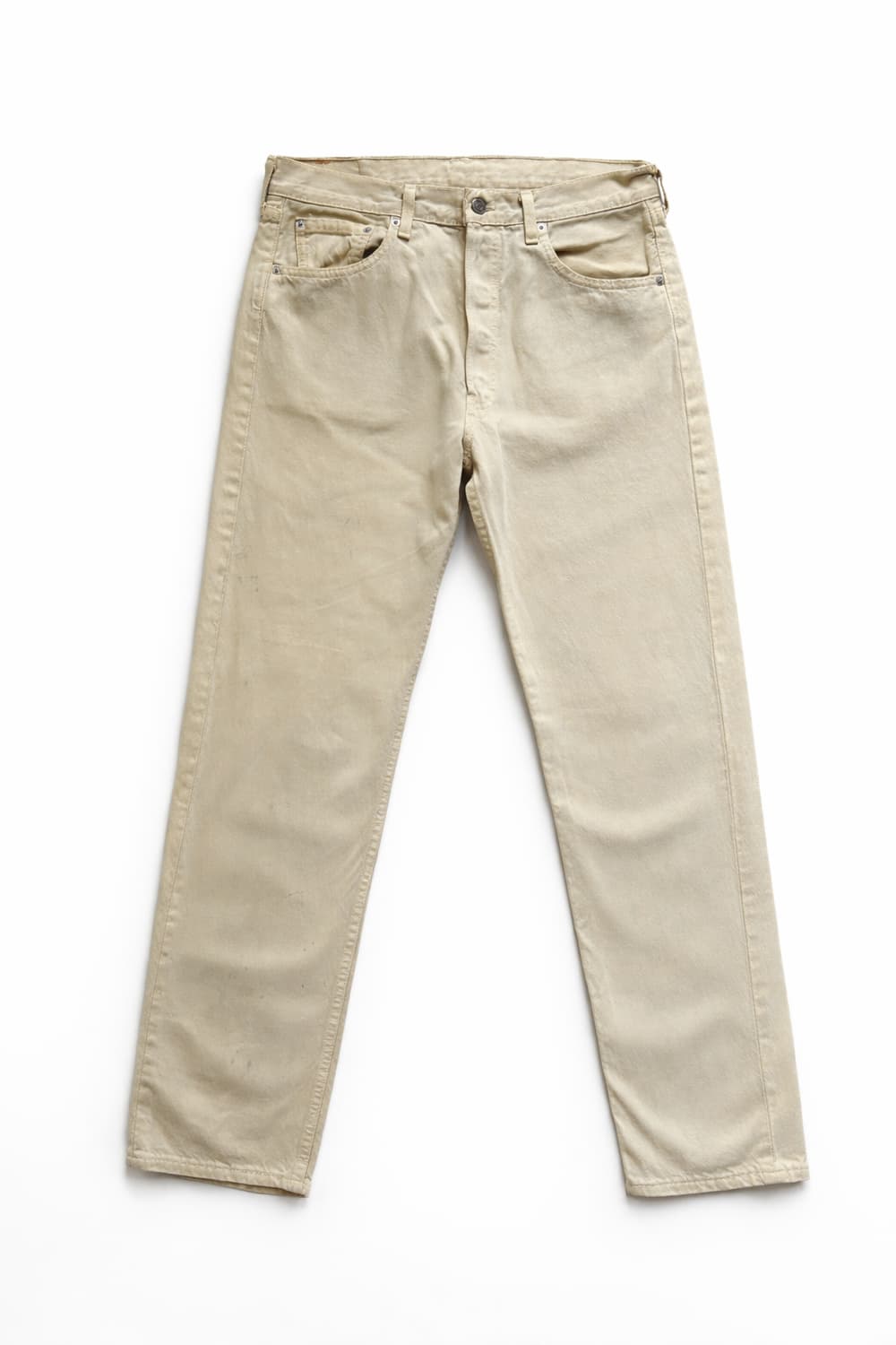 90s 리바이스 501 베이지 데님 32" USA MADE 상품이미지1
