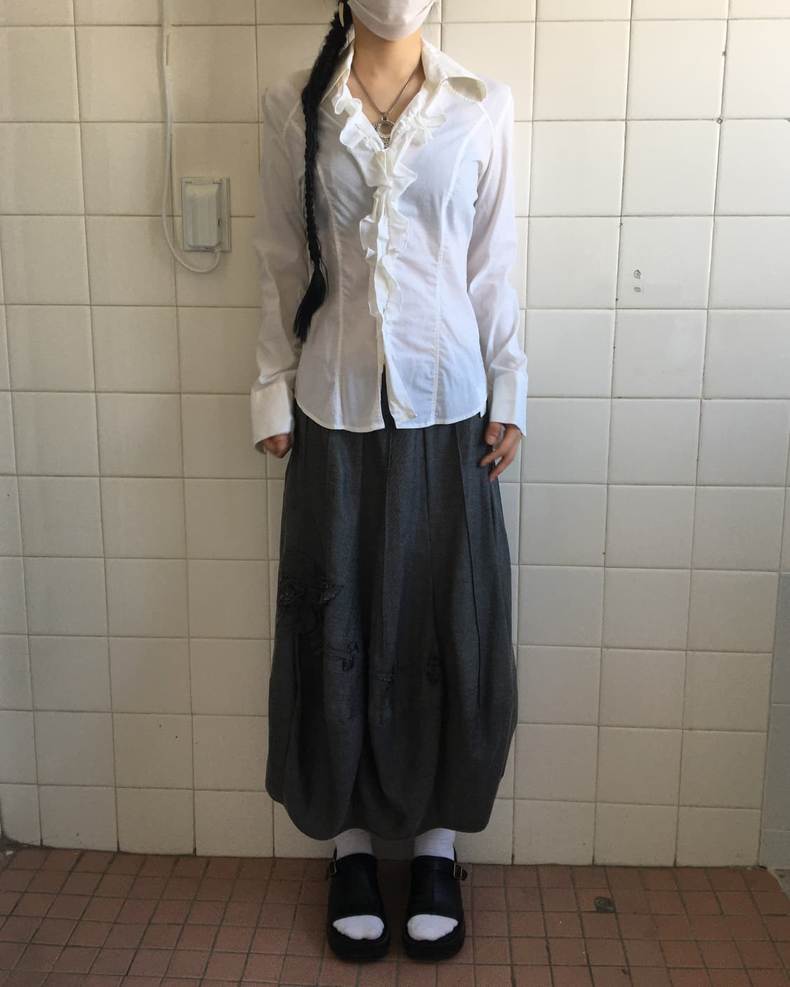 Naracamicie frill point shirt 상품이미지1