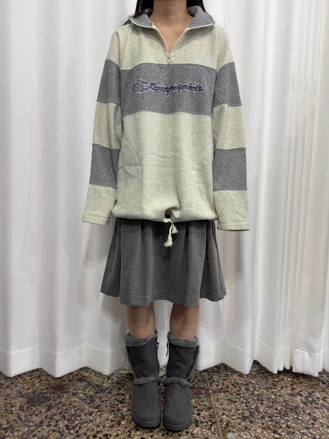 champion fleece half zipup 상품이미지2