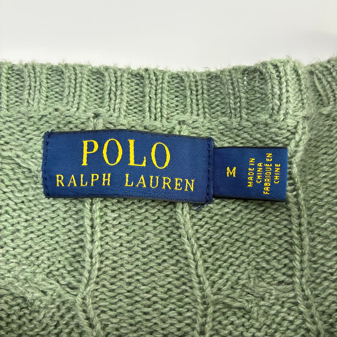 Polo  폴로 랄프로렌 신형 피스타치오 그린 케이블 니트 상품이미지2