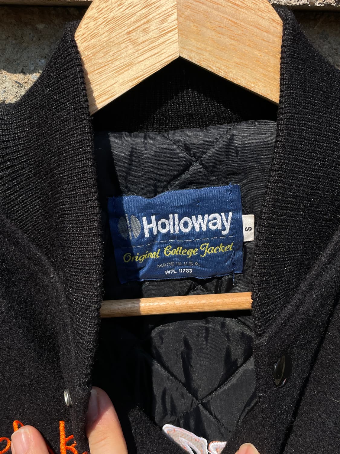 90's 레더 바시티 자켓 상품이미지4