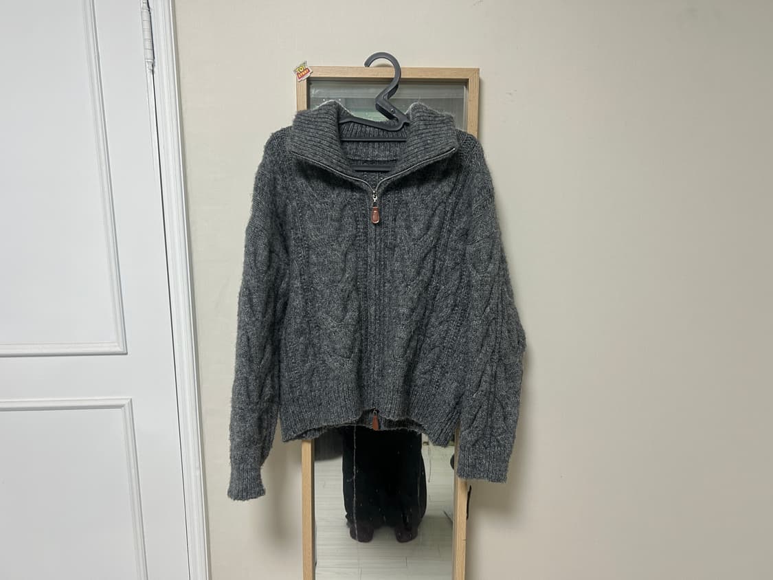 울 니트집업(투웨이) 상품이미지2