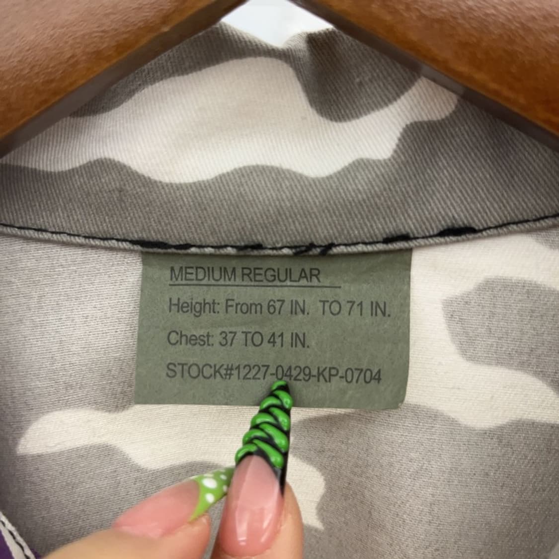 로스코 밀리터리 BDU 퍼플 카모 워크 자켓 C08868 상품이미지5