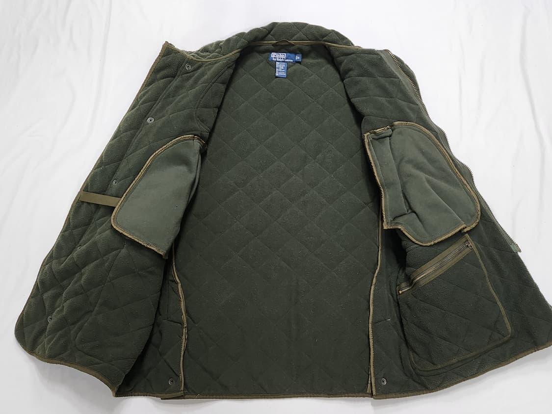 폴로 랄프 로렘 퀄팅 클래식 스웨이드 캠튼 점퍼 상품이미지3