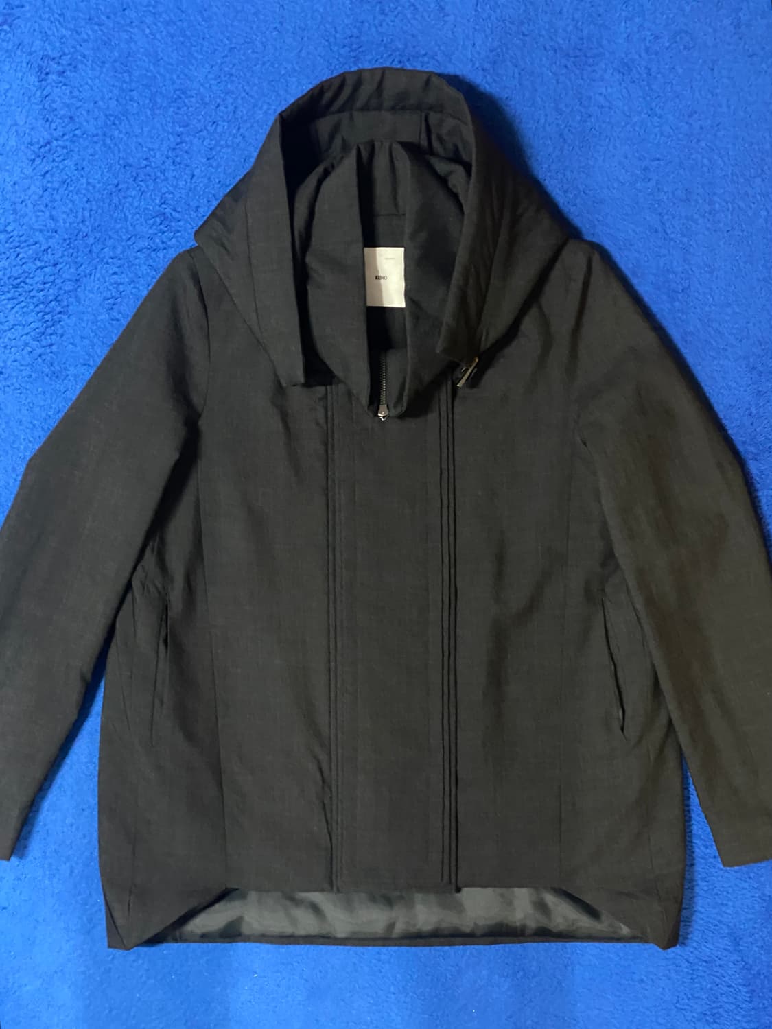 KUHO 구호 블랙 후드 바람막이 집업 점퍼 상품이미지2