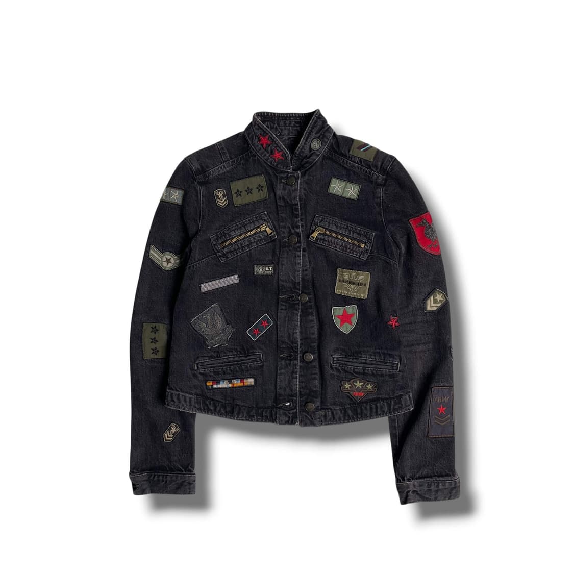 Armani jeans 패치워크 데님 자켓 (italy)   상품이미지1