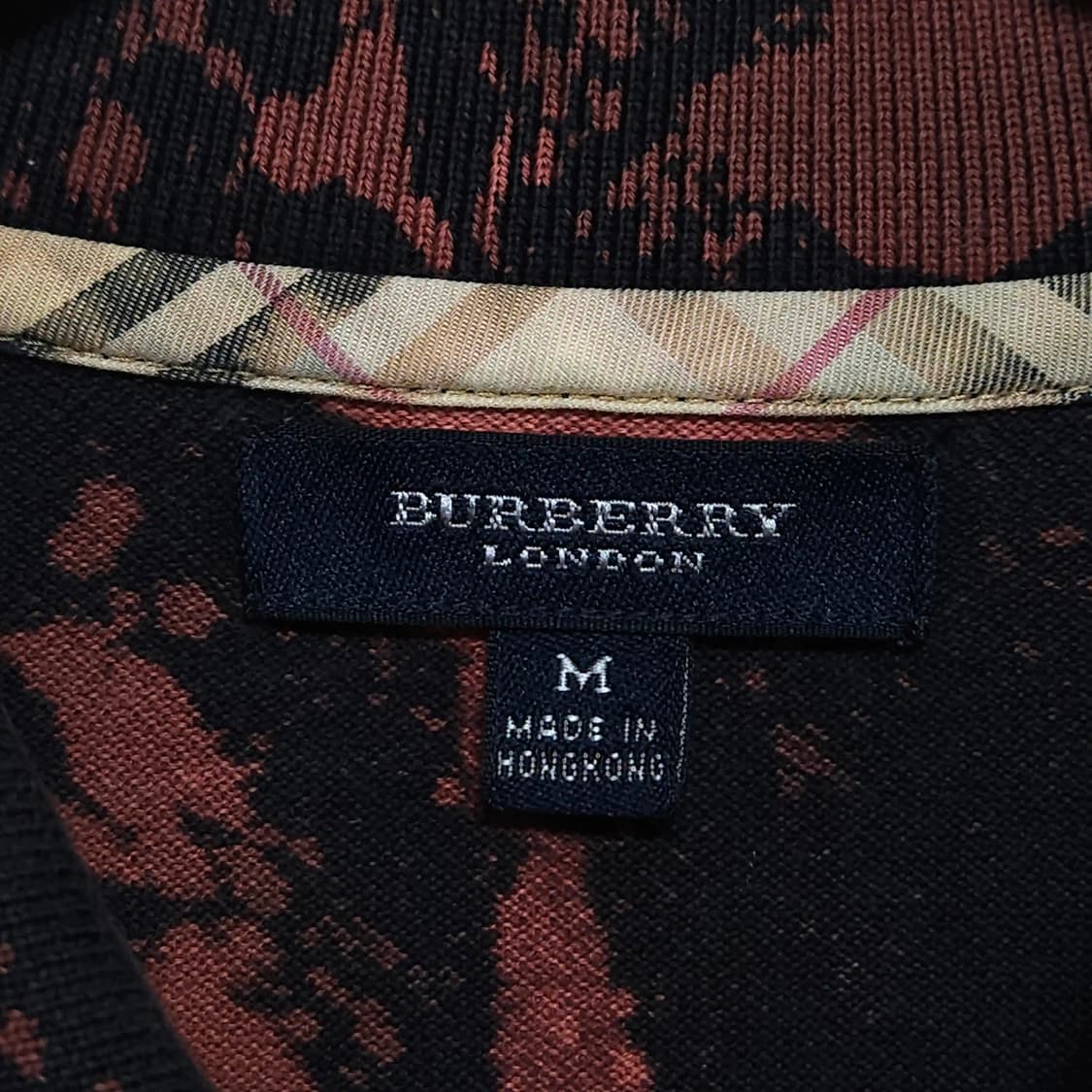 105)BURBERRY 버버리 타이다이 커스텀 반팔 카라티 상품이미지7