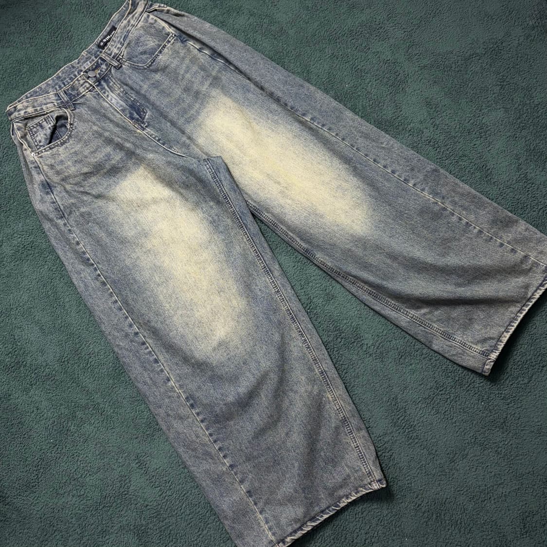 빈티치 중청 오버핏 워싱 데님 팬츠 상품이미지3