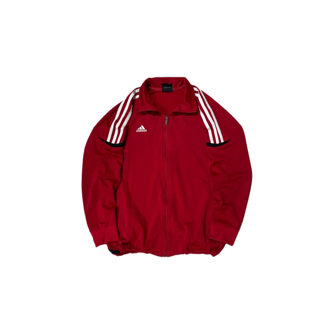 아디다스 레드 흰빨 져지 백로고 레터링 져지 상품이미지2