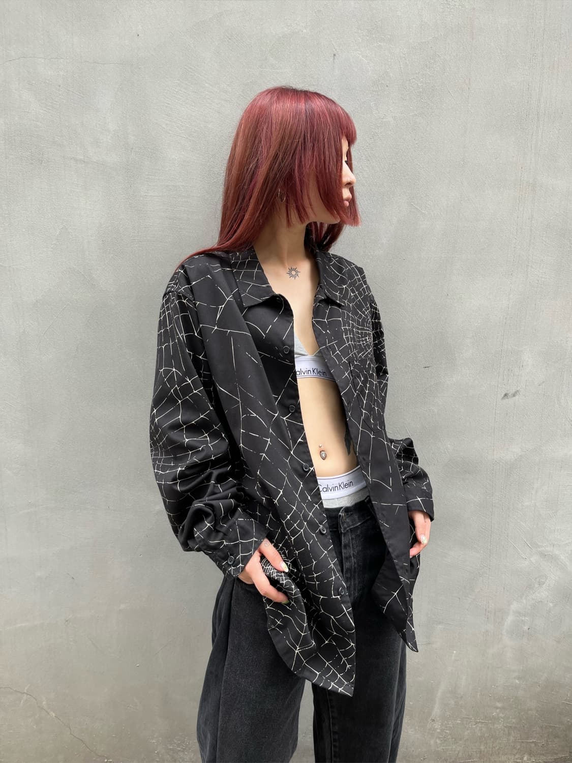 슈프림 거미줄 패턴 셔츠 상품이미지4