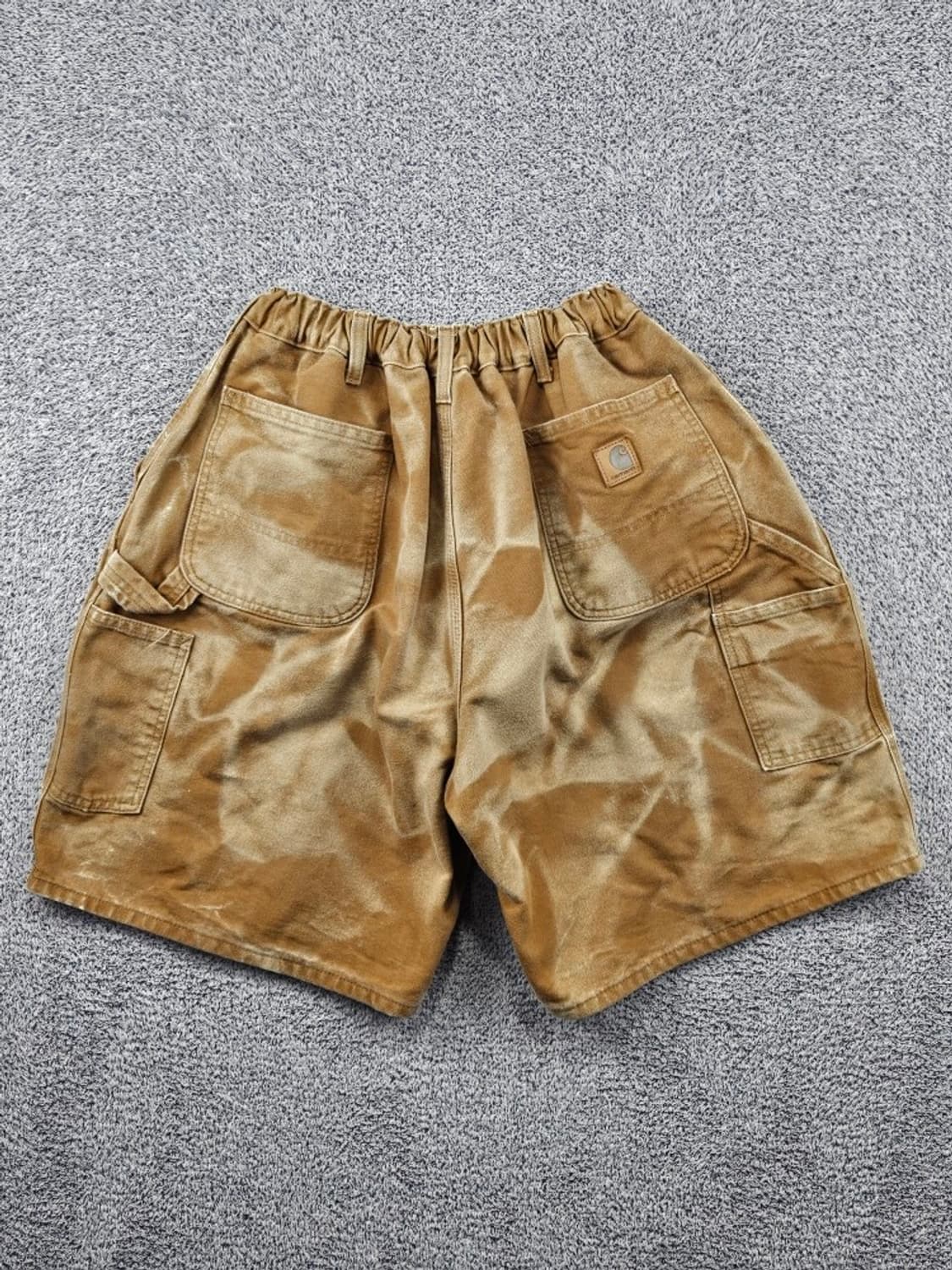 칼하트 다잉 밴딩 커스텀 덕캔버스 카펜터 워크 쇼츠 (44")/11644 상품이미지4