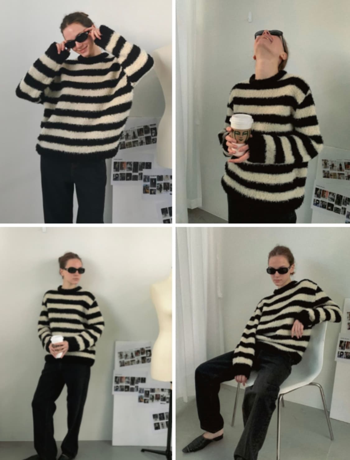 시엔느 fog stripe knit  포그 스트라이프 니트 상품이미지3