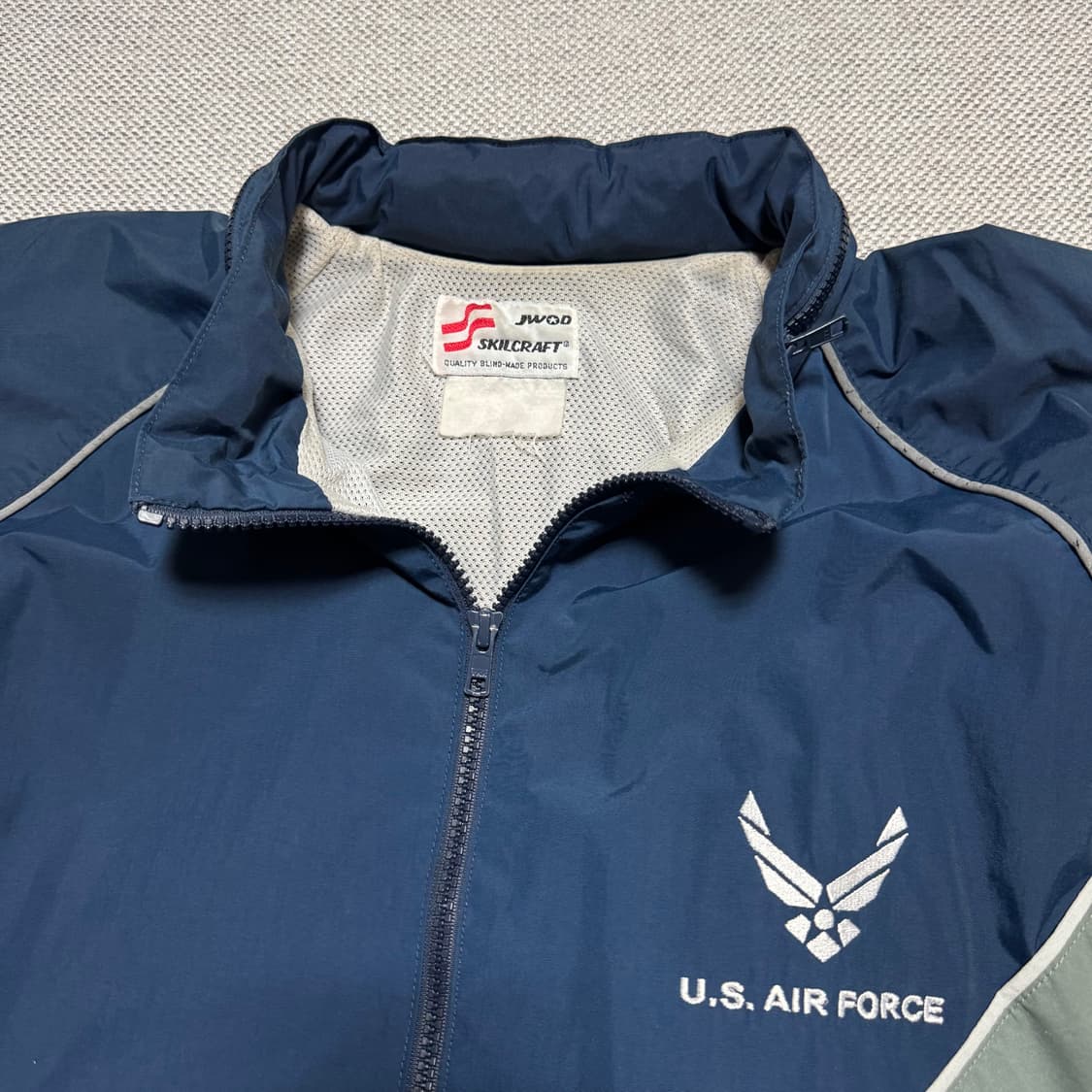 U.S ARMY 미공군 네이비 스카치 바람막이 상품이미지2