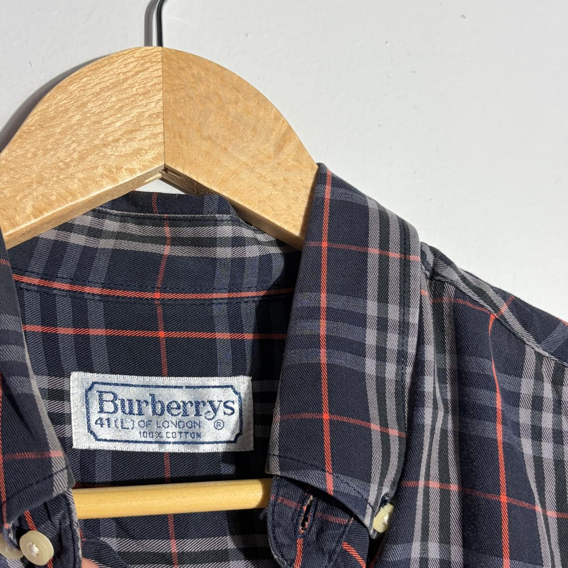 버버리 빈티지 네이비 체크 셔츠 (무료배송) 상품이미지3