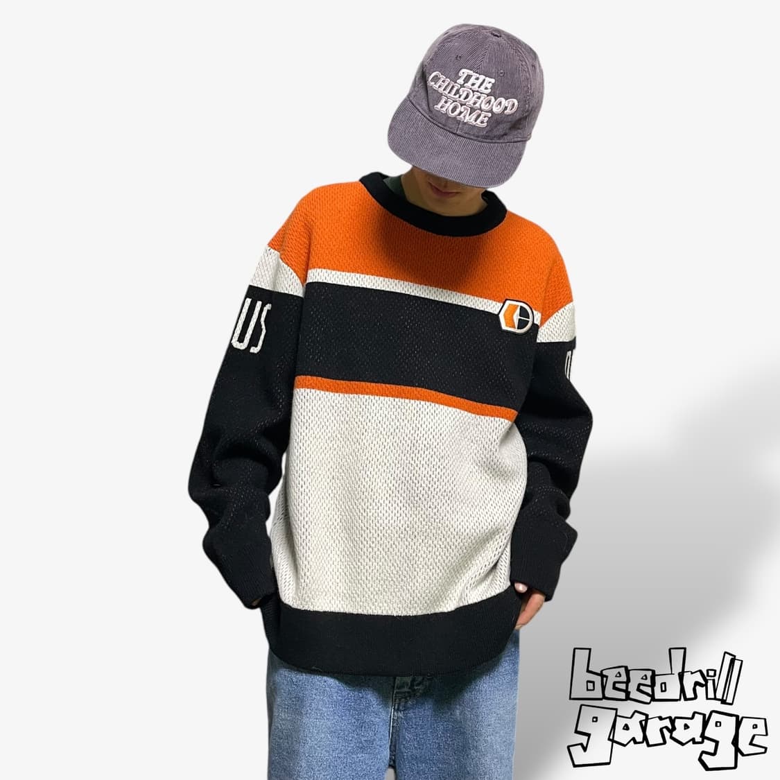 데우스 엑스 마키나 오렌지 니트 상품이미지1