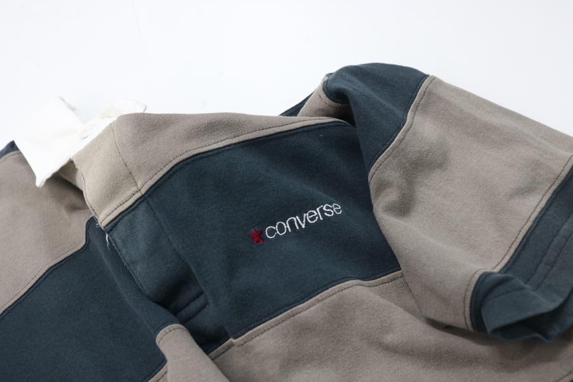 Converse 컨버스 빈티지 와이드 스트라이프 럭비 셔츠 (L) 상품이미지7