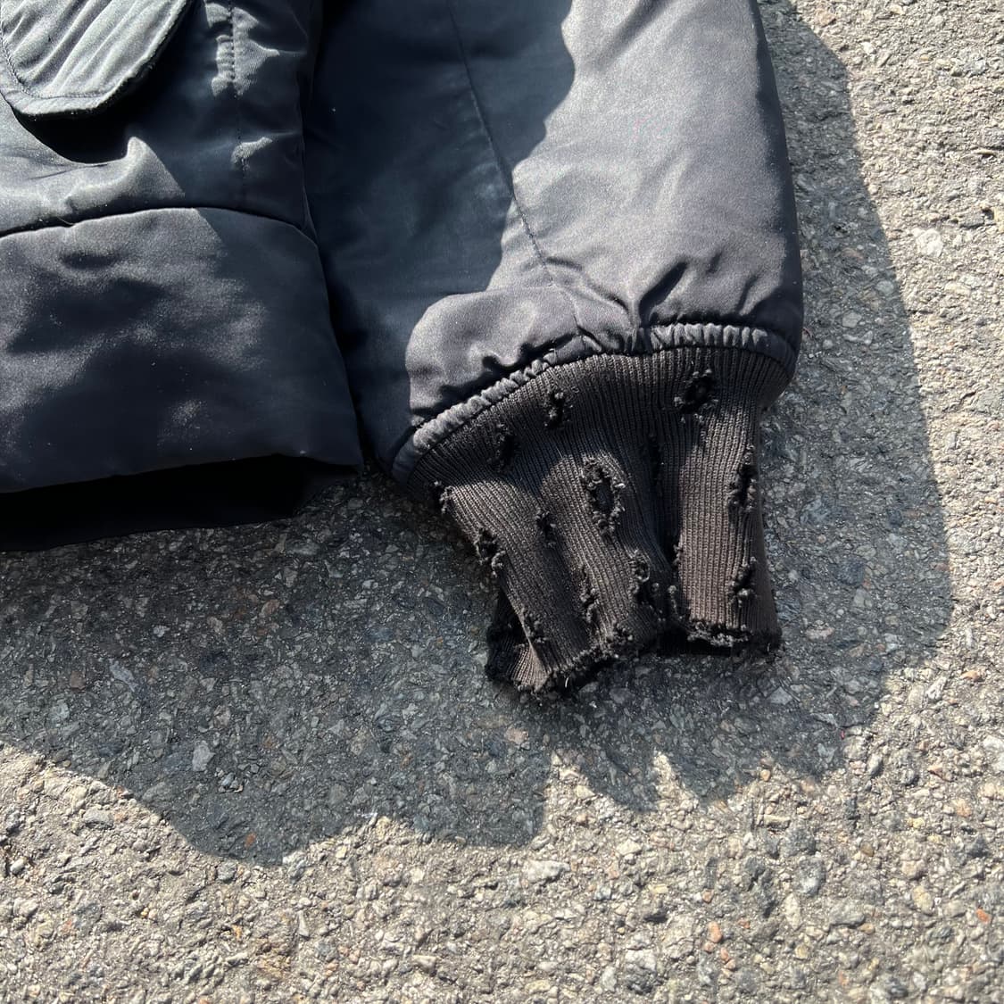 Iro 데미지 후디드 MA-1 플라이트 자켓 상품이미지2