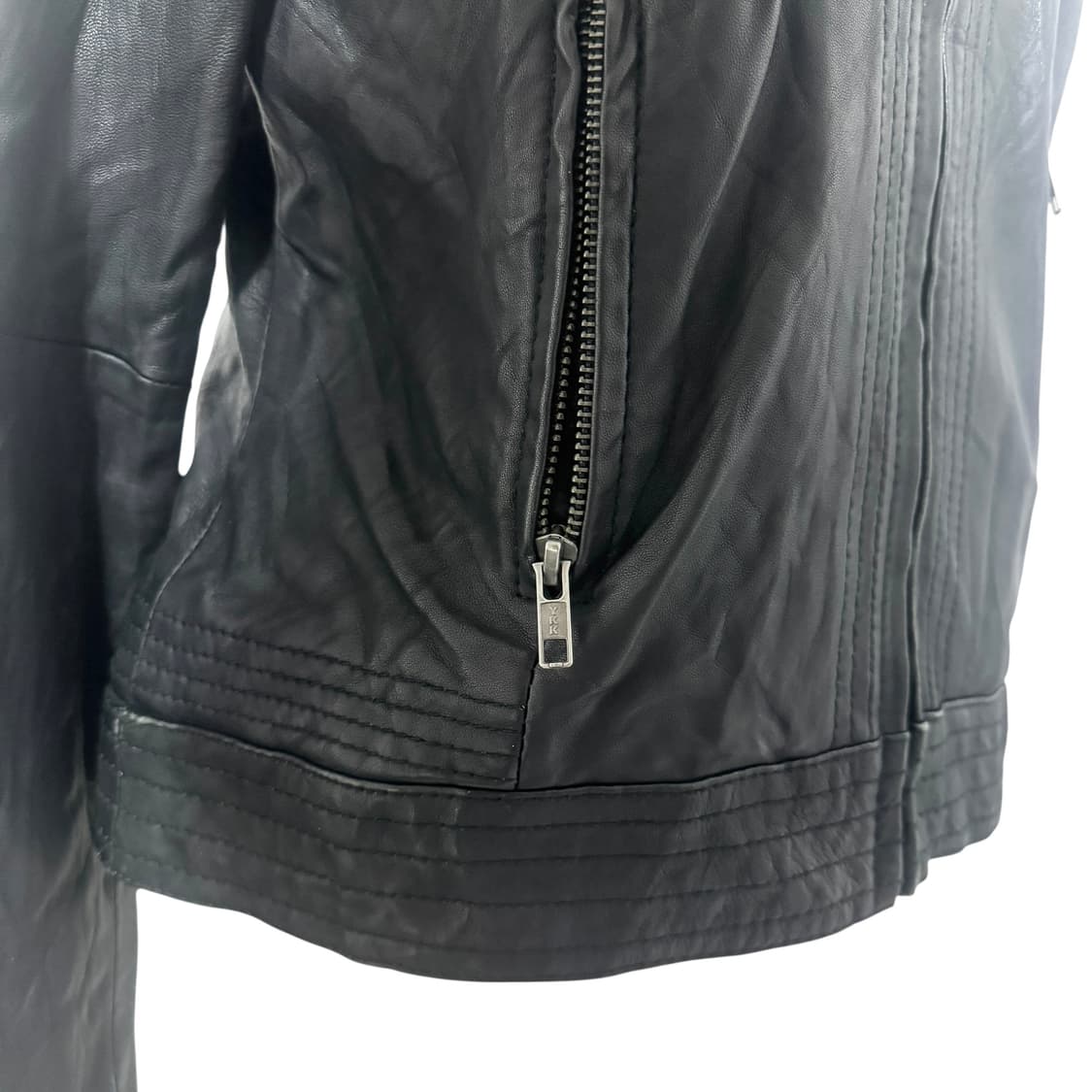 Sheep skin Black Leather Jacket 상품이미지3
