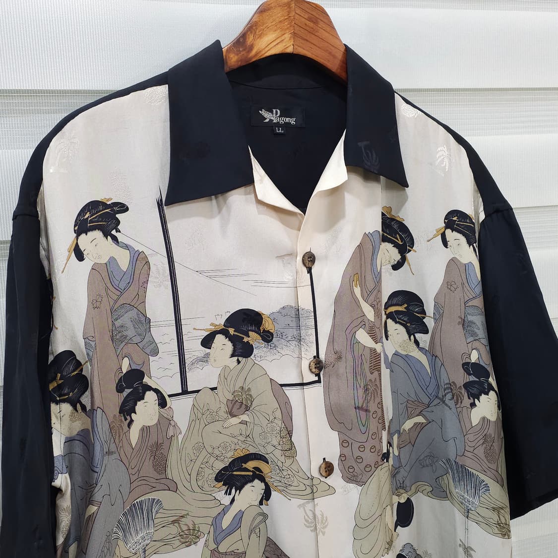 일본 paging 실크100 알로하셔츠- LL 상품이미지2