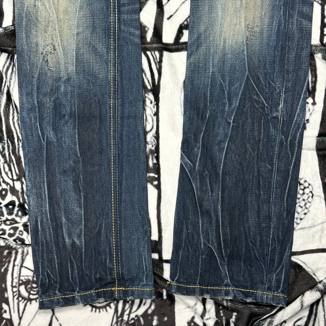 EVISU 에비수 워싱 시그니처 팬츠 상품이미지6