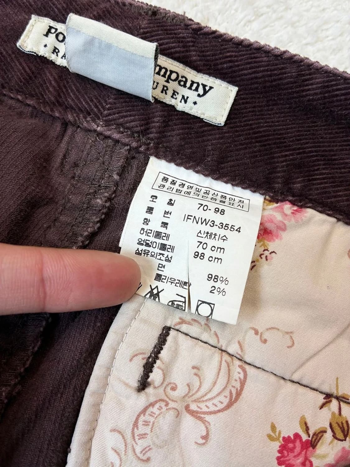 폴로 진스 컴퍼니 00's 스트레이트 코듀로이 팬츠 PN6195 상품이미지10