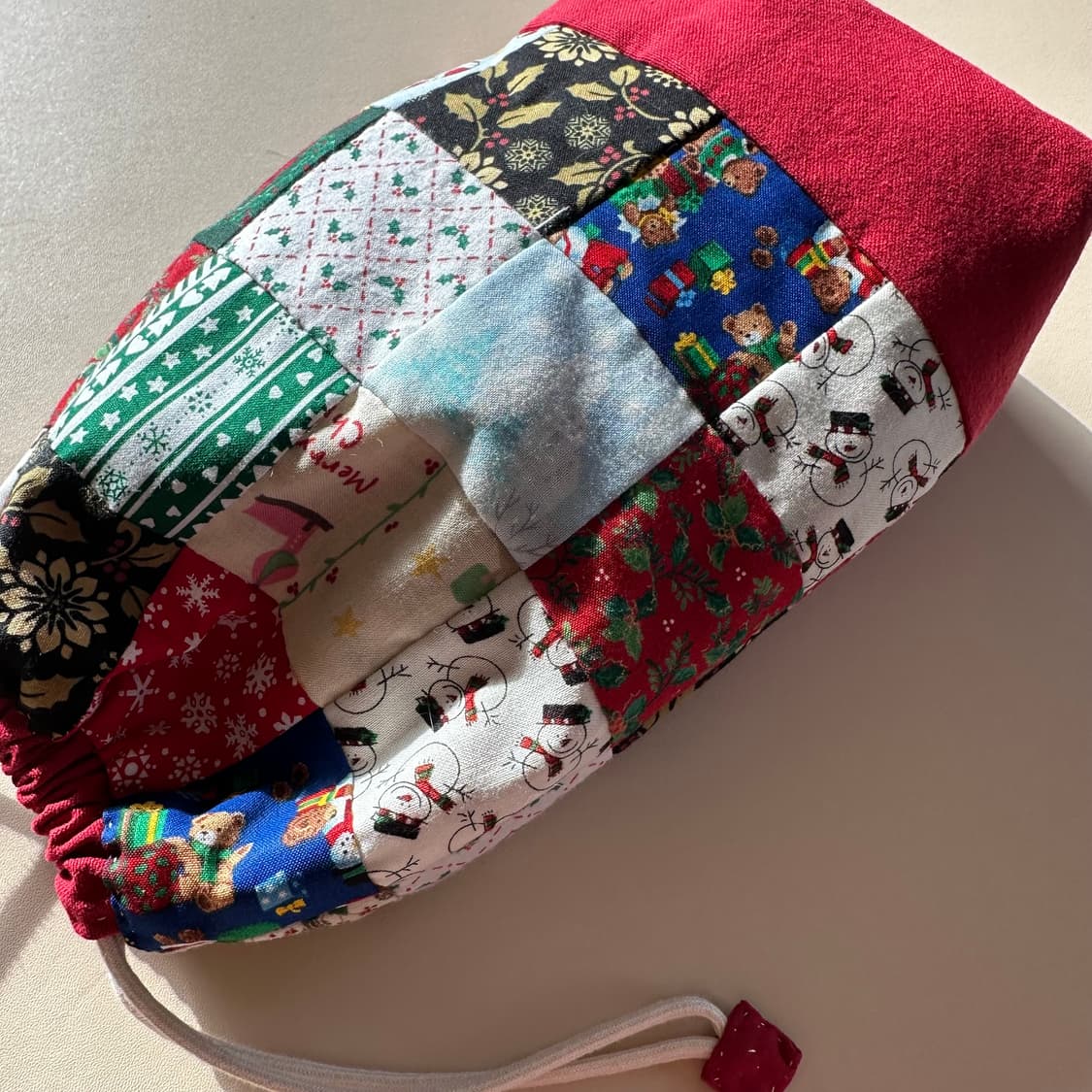 크리스마스 큼직 파우치 / 스트링파우치 / 주머니 상품이미지2