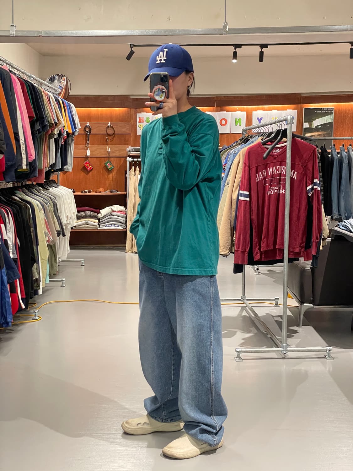 빈티지 헨리넥 롱슬리브 티셔츠   상품이미지5