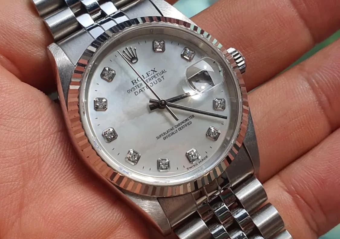풀셋 롤렉스 16234 진주 자개 다이얼 10포인트 텐포인트 다이아 상품이미지9
