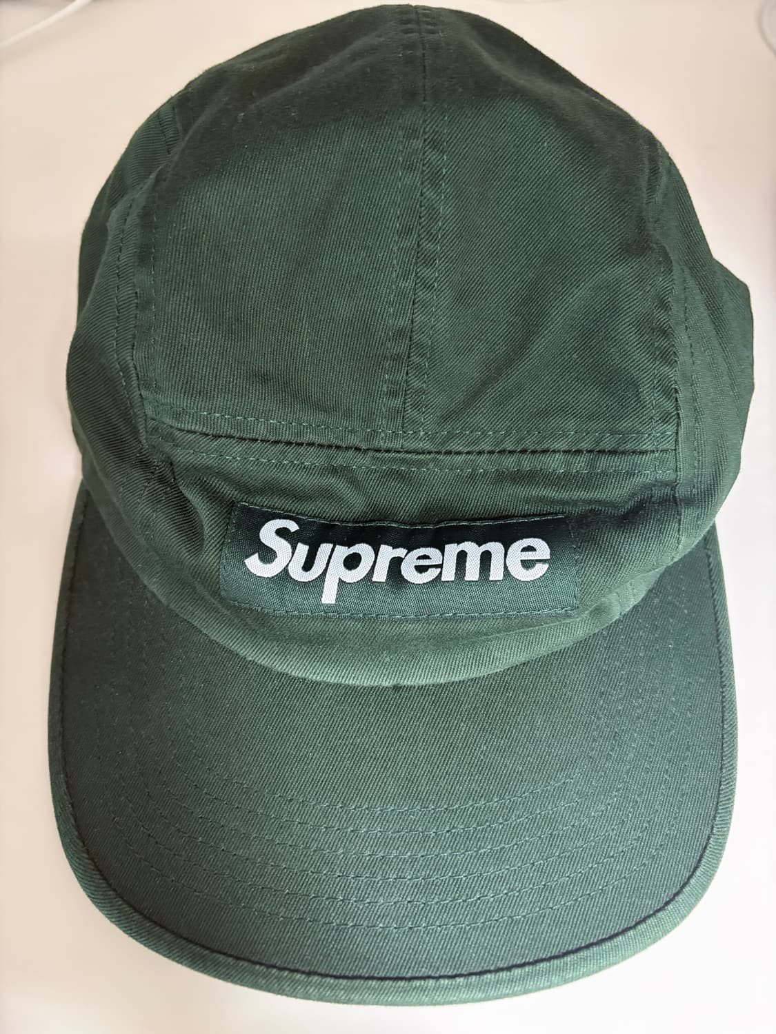 Supreme Washed Chino Twill Cap PineGreen 상품이미지3